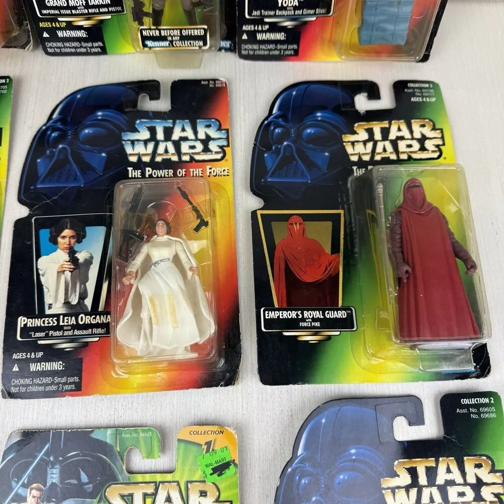 Star Wars Power Of The Force Jedi Action Figures Lot Yoda Ponda Leia Ackbar Moff